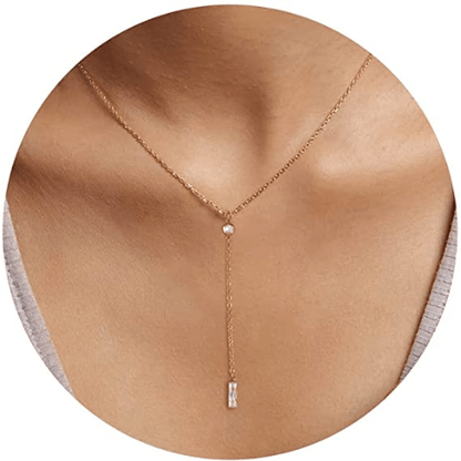 CZ Y Necklace